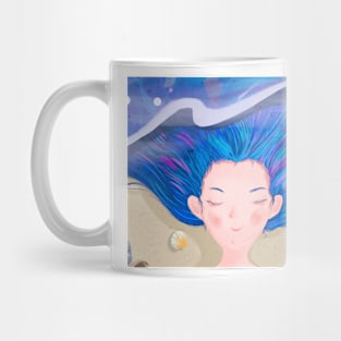 Blue Ocean Waves Mug